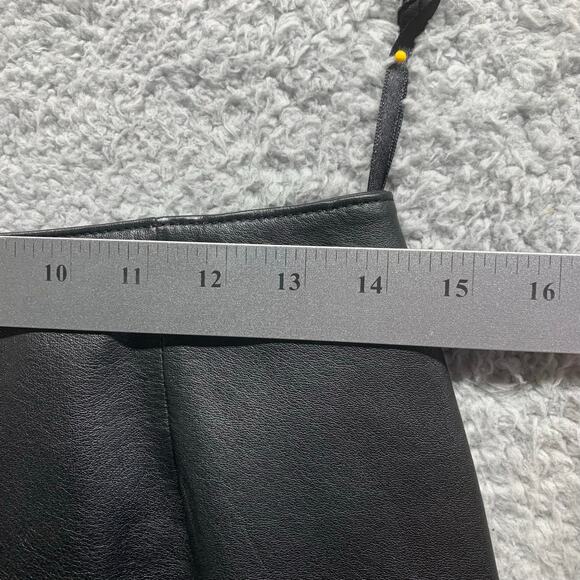 VTG Wilsons Maxima 8 Genuine Leather Black Pencil Skirt Lined Vintage 90s Y2k - Picture 10 of 11